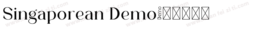 Singaporean Demo字体转换